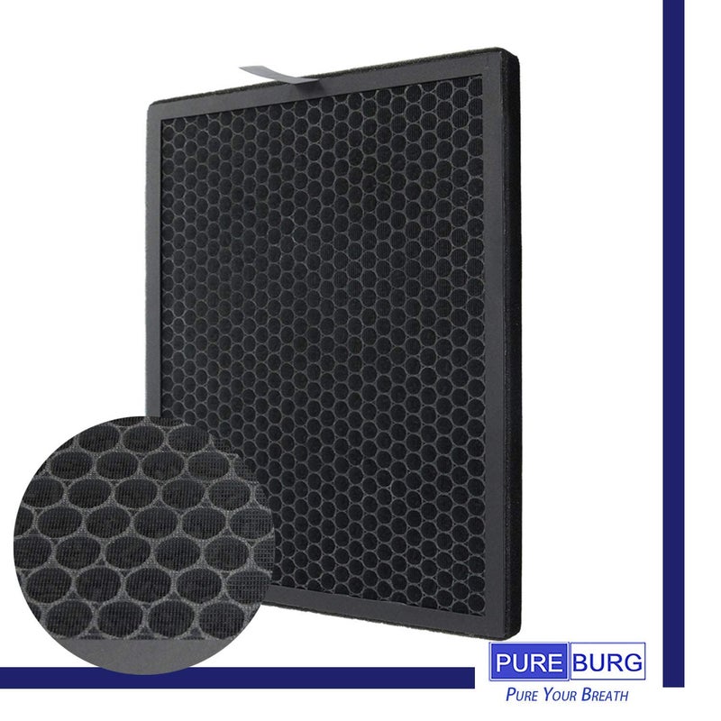 PUREBURG Replacement Filter Set Compatible with Alexapure Breeze 3049 AP-B102 Air Purifier,2-Pack H13 HEPA & Activated Carbon Filter Air Clean PM2.5 Odor smoke VOCs - Image 3